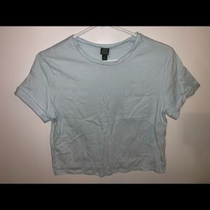 Cropped short sleeve shirt